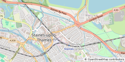 Map of Staines-Upon-Thames