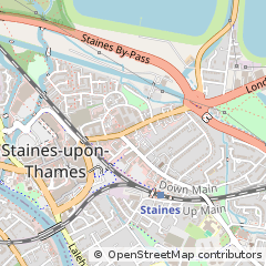 Map of Staines-Upon-Thames