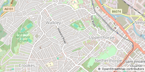Map of Sheffield