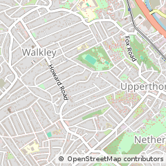 Map of Sheffield