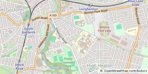 Map of Tyne & Wear