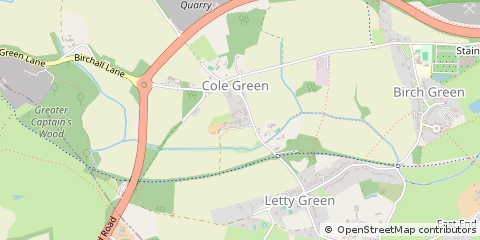 Map of Hertford, Hertfordshire