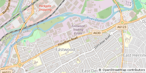 Map of Rotherham
