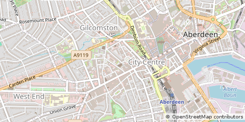 Map of Aberdeen, Aberdeenshire