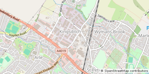 Map of Cheltenham