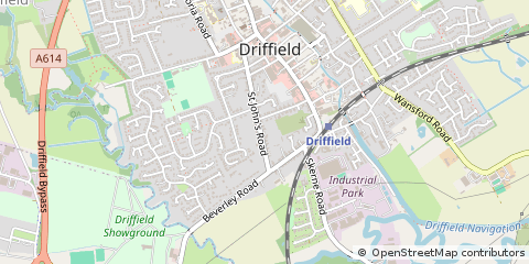 Map of Driffield, East Yorkshire