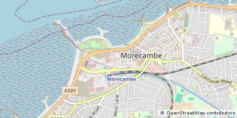 Map of Morecambe, Lancs