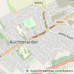 Map of Auchterarder, Perth and Kinross