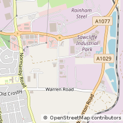Map of Scunthorpe, North Lincolnshire