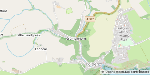 Map of Looe, Cornwall
