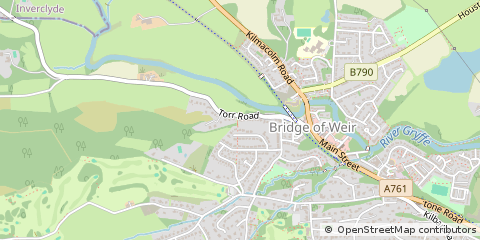 Map of Bridge of Weir