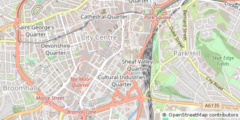 Map of Sheffield