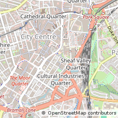 Map of Sheffield