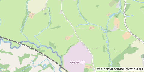 Map of Whitland, Carmarthenshire