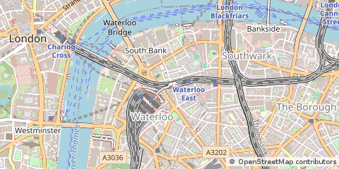 Map of London, UK Mainland