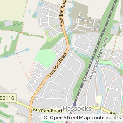 Map of Hassocks, West Sussex