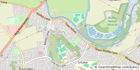 Map of Leeds, West Yorkshire
