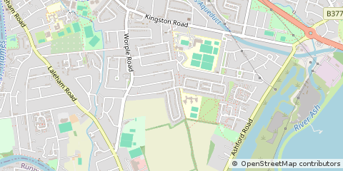 Map of Staines-Upon-Thames