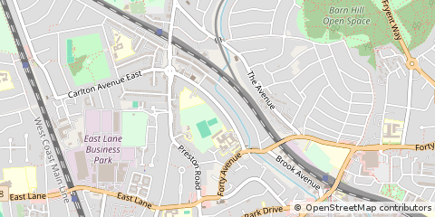 Map of Wembley, Middlesex
