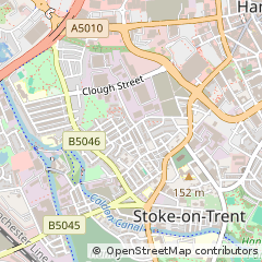 Map of Stoke-on-Trent, Staffordshire