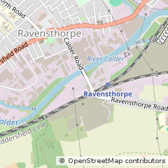 Map of Dewsbury, West Yorkshire