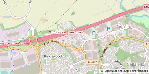 Map of Warrington