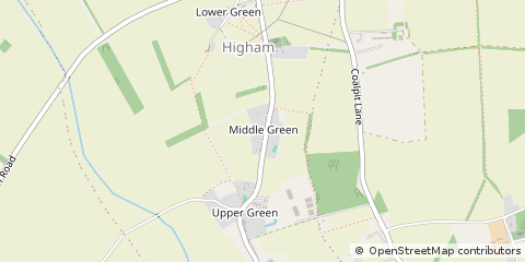 Map of Bury ST. Edmunds, Suffolk
