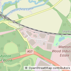 Map of Worksop, Nottinghamshire