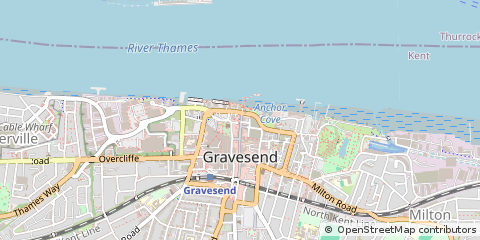 Map of Gravesend