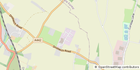 Map of Kidderminster, Worcestershire