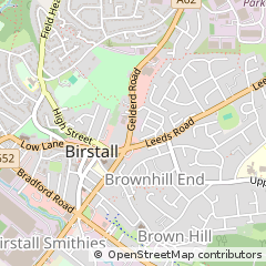 Map of Batley, West Yorkshire