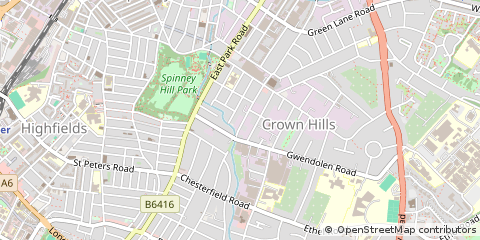 Map of Leicester