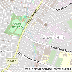 Map of Leicester