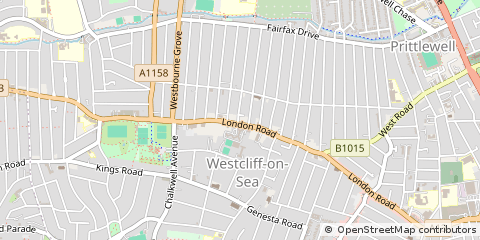 Map of Westcliff-on-SEA