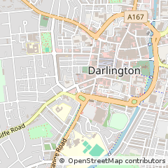 Map of Darlington, County Durham