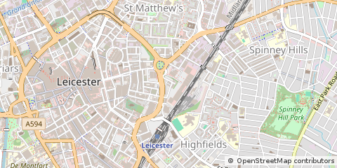 Map of Leicester