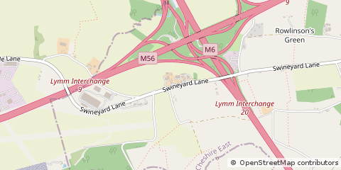 Map of Knutsford, Cheshire