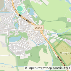 Map of Bovey Tracey, Devon