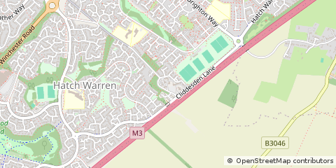 Map of Basingstoke, Hampshire