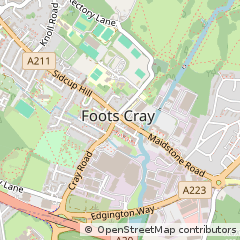 Map of Sidcup, Kent