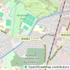 Map of Worcester, Worcestershire