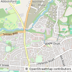 Map of Burgess Hill, West Sussex