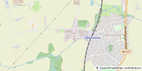 Map of Lichfield, Staffordshire
