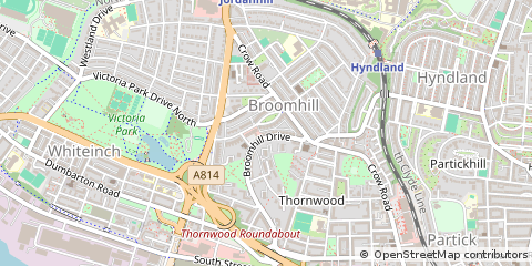 Map of Glasgow, Lanarkshire