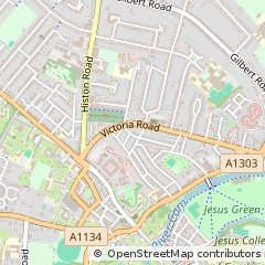 Map of Cambridge, Cambridgeshire