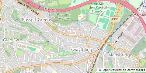 Map of Southampton, Hampshire