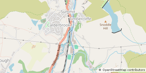 Map of Littleborough, Lancashire