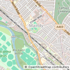 Map of Cardiff