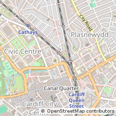 Map of Cardiff