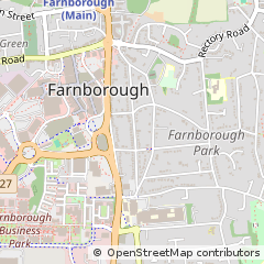 Map of Farnborough, Hampshire